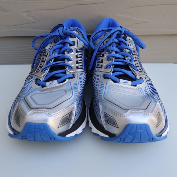 Brooks Glycerin 13 Running Shoes Men’s 10.5 Blue Silver NEW - Picture 2 of 13